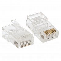 Коннектор RJ-45 TERACOM неэкранированный 8P8C Cat.5E универсальный (упак.50шт) в г. Санкт-Петербург 