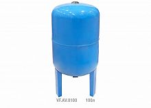 VF.AV.0100 Гидроаккумулятор вертикальный AV 100л (с выс. ножками) (8шт/пал) син. VALFEX 
