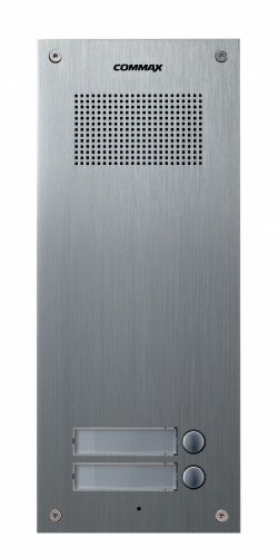 Панель вызывная многоквартирная на 2 абонента Commax DR-2UM(L) SIL