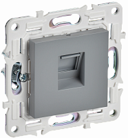 SK-K10-1-K03 Розетка компьютерная RJ45 кат.5E SKANDY SK-K01Gr сер. IEK 
