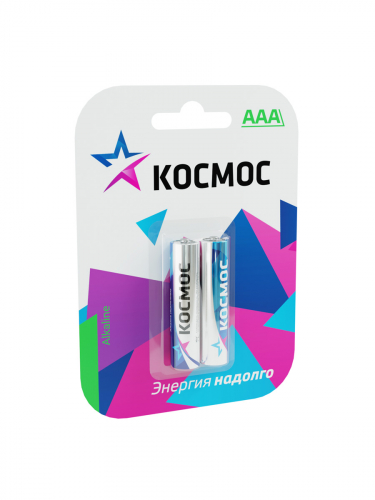 Элемент питания алкалиновый AAA/LR03 BP-2 (блист.2шт) КОСМОС KOCLR032BL в г. Санкт-Петербург 