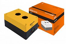 SQ0705-0007 Корпус КП102 для кнопок 2места желтый TDM