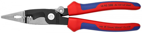 Клещи электромонтажные 6-в-1 L-200мм Knipex KN-1392200 в г. Санкт-Петербург 