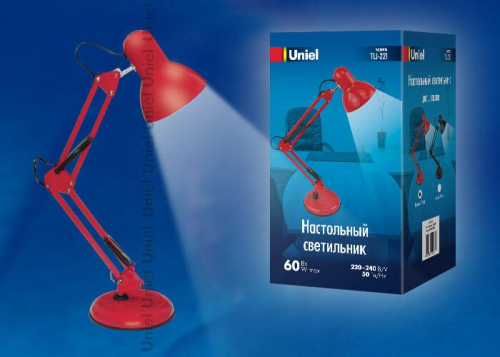 Настольная лампа Uniel TLI-221 Red E27 UL-00002121 в г. Санкт-Петербург  фото 2