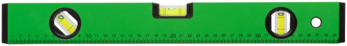 Уровень "Техно", 3 глазка, зеленый корпус, фрезерованная рабочая грань, шкала  400 мм в г. Санкт-Петербург 