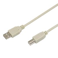 18-1104 Шнур USB 2.0 (USB А-USB В) 1.8м сер. Rexant 