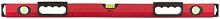 Уровень "Бизон", 3 глазка, красный корпус, магнитная полоса, ручки, шкала 800 мм в г. Санкт-Петербург 