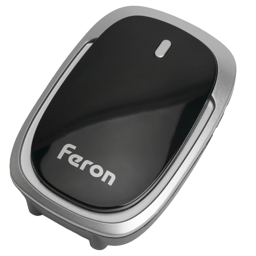 Звонок дверной беспроводной Feron E-383 Электрический 38 мелодий черный, серебро с питанием от батареек 48924 в г. Санкт-Петербург  фото 3