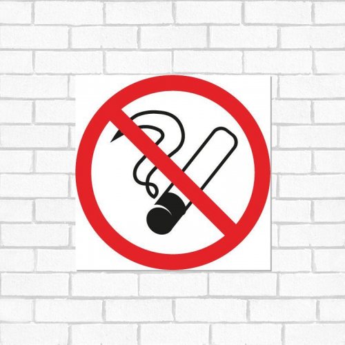 Табличка ПВХ информационный знак "Курить запрещено" 200х200мм Rexant 56-0035-2 в г. Санкт-Петербург  фото 2