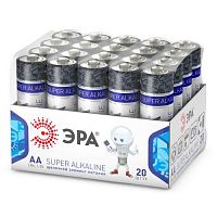 Б0054623 Элемент питания алкалиновый AA/LR6 LR6-20 bulk SUPER Alkaline (уп.20шт) Эра 