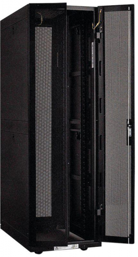 Шкаф серверный 19дюйм 33U 800х1000мм передняя двустворч. перф. дверь; задняя перф. черн. (боковые двери) ITK LS05-33U81-2PP-3 в г. Санкт-Петербург 
