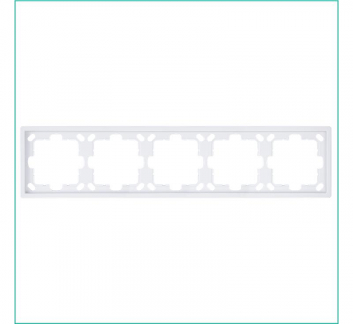 FD1005W Рамка 5-м СП FD бел. глянцевый Jasmart 