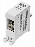SQ0823-0110 Клемма распределительная на DIN-рейку КР-63 1П 63А (2х10мм²) TDM