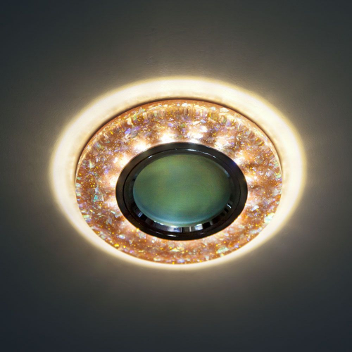 Светильник встраиваемый с белой LED подсветкой Feron 8585-2 потолочный MR16 G5.3 желтый 28577 в г. Санкт-Петербург  фото 2
