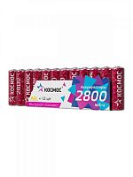 KOCR6NIMH2800mAh12S Аккумулятор HR6 2800мАч Ni-MH 12 в спайке КОСМОС 