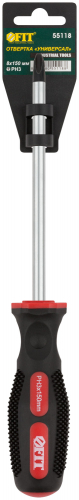 Отвертка "Универсал", CrV сталь, прорезиненная ручка, Профи  8х150 мм РН3 в г. Санкт-Петербург  фото 3