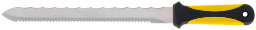 Нож для резки теплоизоляционных плит, двустороннее лезвие 240х27 мм, нерж.сталь, прорезиненная ручка в г. Санкт-Петербург  фото 5