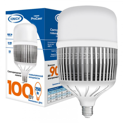 Лампа светодиодная ILED-SMD2835-Т152-100-8500-220-6.5-E40 IONICH 1123 в г. Санкт-Петербург 