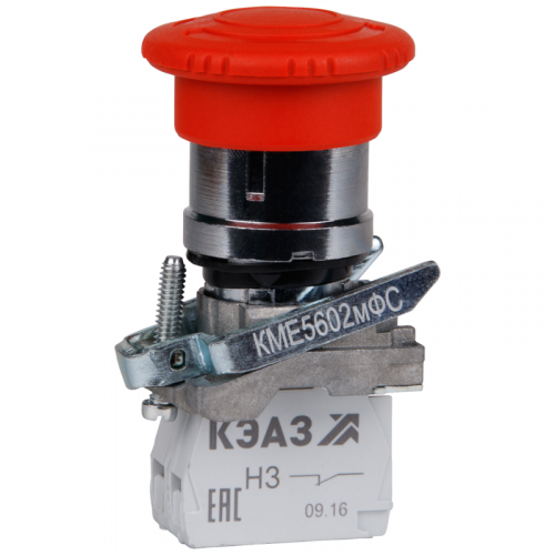 273061 Кнопка грибовидная КМЕ5112мФС 1НО+2НЗ IP40 красн. КЭАЗ 