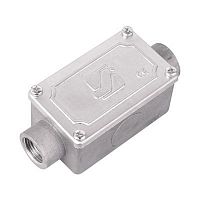6030-16A Коробка протяжная 118х51х42мм 2 ввода 180град. М16х1.5 IP55 алюм. DKC 