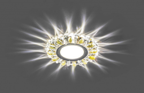 Светильник встраиваемый с белой LED подсветкой Feron CD914 потолочный MR16 G5.3 прозрачный-желтый 28986 в г. Санкт-Петербург  фото 2