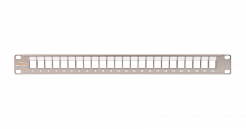 Панель 19'', 1U, наборная, под 24 модуля Keystone, UTP/STP, металлик в г. Санкт-Петербург 