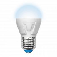 Лампа светодиодная Uniel E27 7W 4000K матовая LED-G45 7W/NW/E27/FR PLP01WH UL-00002418 в г. Санкт-Петербург 