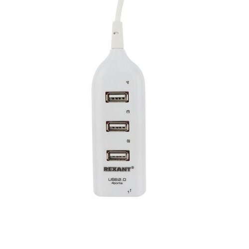 Разветвитель USB 2.0 на 4 порта бел. Rexant 18-4105-1 в г. Санкт-Петербург 