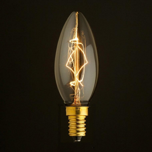 Лампа накаливания E14 40W прозрачная 3540-G в г. Санкт-Петербург  фото 2
