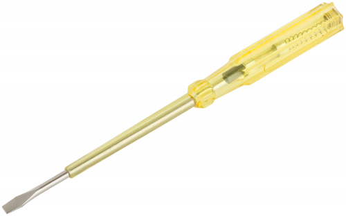 Отвертка индикаторная, желтая ручка 100 - 500 В, 190 мм в г. Санкт-Петербург  фото 2