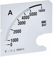 IPA20D-SC-5000 Шкала сменная для амперметра Э47 5000/5А-1.5 96х96мм IEK 