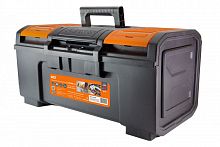 SQ1032-0206 Ящик для инструментов ПРОФИ-24, 59х27х26 см, усилен., замок-автомат, лоток, органайзеры, «Рубин» TDM