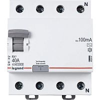 Выключатель дифференциального тока (УЗО) 4п 40А 100мА тип AC RX3 Leg 402067 в г. Санкт-Петербург 