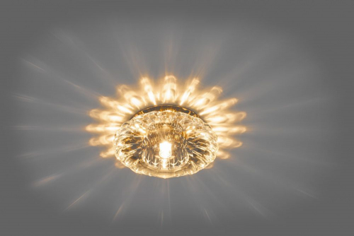 Светильник встраиваемый Feron JD88 потолочный JCD9 G9 прозрачно-золотистый 18869 в г. Санкт-Петербург  фото 2