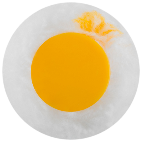 Валик полиакриловый белый с желтой полосой "миди", диам. 30/54 мм; ворс 12 мм, 150 мм в г. Санкт-Петербург  фото 5