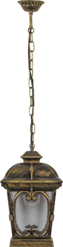 Светильник садово-парковый Feron PL133 четырехгранный на цепочке 100W 230V E27, черное золото 11316 в г. Санкт-Петербург 