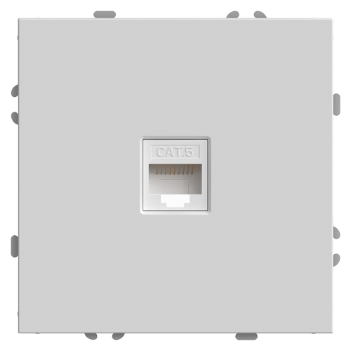 Розетка компьютерная 1-местная RJ-45 (механизм), STEKKER, серия Эмили, RST00-5117-01, белый фарфор, soft touch 49873 в г. Санкт-Петербург 