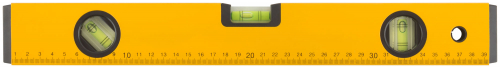 Уровень "Магнит", 2 глазка + 1 поворотный, желтый усиленный корпус, магниты, шкала, Профи 400 мм в г. Санкт-Петербург  фото 4