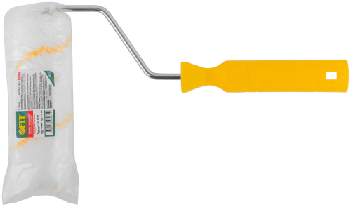 Валик полиакриловый белый с желтой полосой "миди", диам. 30/54 мм; ворс 12 мм, 150 мм в г. Санкт-Петербург  фото 3