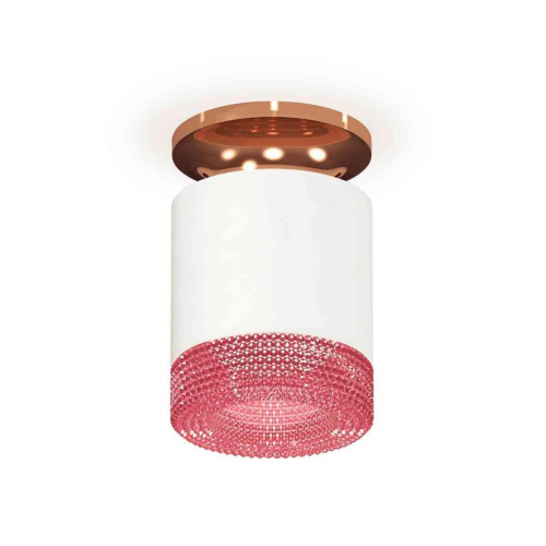 Комплект накладного светильника Ambrella light Techno Spot XS7401143 SWH/PPG/PI белый песок/золото розовое полированное/розовый (N7930, C7401, N7193) в г. Санкт-Петербург 