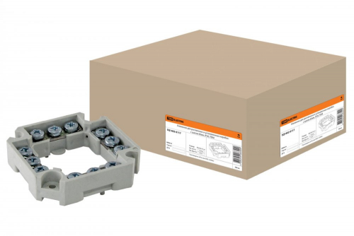 SQ1402-0117 Клеммник для распаячных и установочных коробок с шагом 60мм, IP20, TDM
