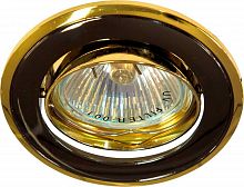 Светильник встраиваемый Feron 301T-MR16 потолочный MR16 G5.3 черный-золото 17536 в г. Санкт-Петербург 