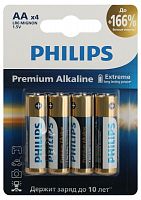 Элемент питания алкалиновый AA/LR6 1.5В Premium (блист. 4шт) Philips Б0062753 в г. Санкт-Петербург 
