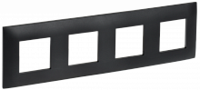 SK-M42-K02 Рамка 4-м SKANDY SK-F04Bl черн. IEK 