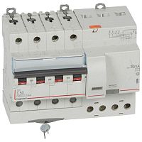 Выключатель автоматический дифференциального тока 4п C 50А 30мА тип AC 10кА DX3 7мод. Leg 411191 в г. Санкт-Петербург 
