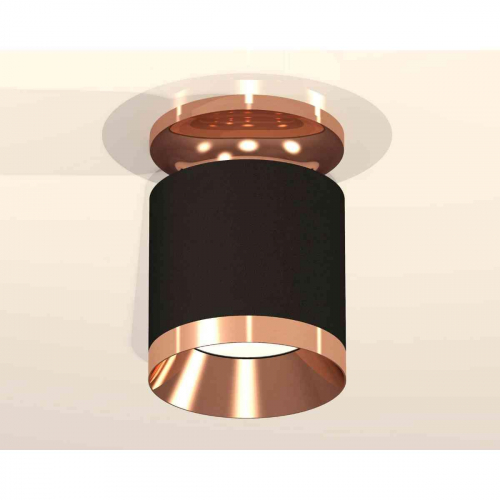 Комплект накладного светильника Ambrella light Techno Spot XS7402121 SBK/PPG черный песок/золото розовое полированное (N7930, C7402, N7035) в г. Санкт-Петербург  фото 3