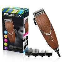 Машинка для стрижки волос ELX-HC02-C10 10Вт 220-240В корич. дерево Ergolux 13961 в г. Санкт-Петербург 