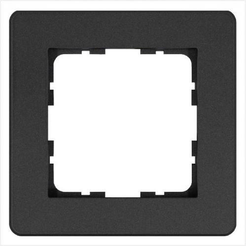 G1101B Рамка 1-м G-Flex антрацит Jasmart 