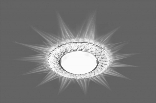 Светильник встраиваемый с белой LED подсветкой Feron CD4021 потолочный GX53 без лампы прозрачный 29474 в г. Санкт-Петербург  фото 2