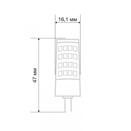 Лампа светодиодная JD-CORN 5.5Вт капсула 2700К тепл. бел. G4 230В (поликарбонат) Rexant 604-5012 в г. Санкт-Петербург  фото 2